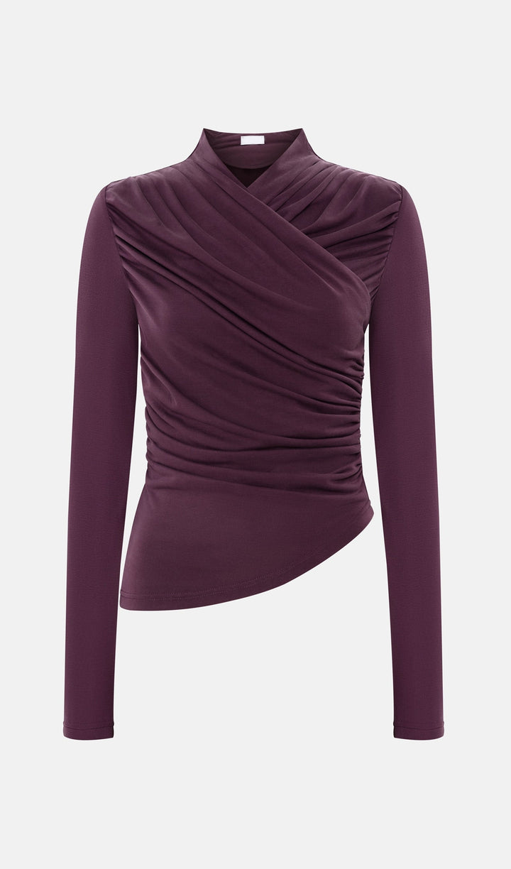 Blusa in Maglia con Pieghe